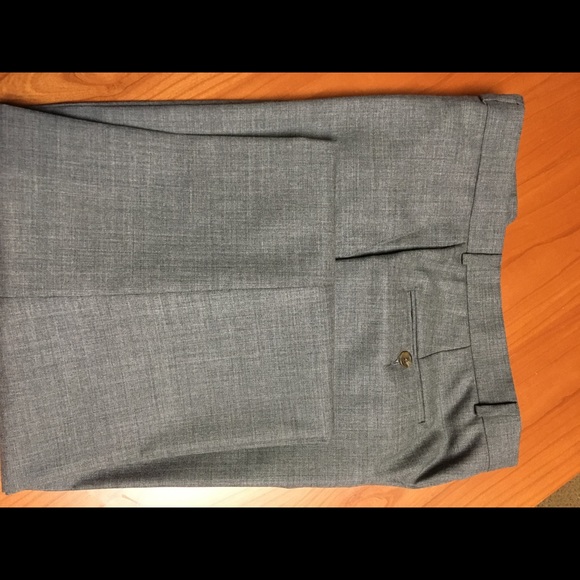 Polo Ralph Lauren, New, Men Gray Pants,Flat Front, 100% wool - Picture 5 of 5